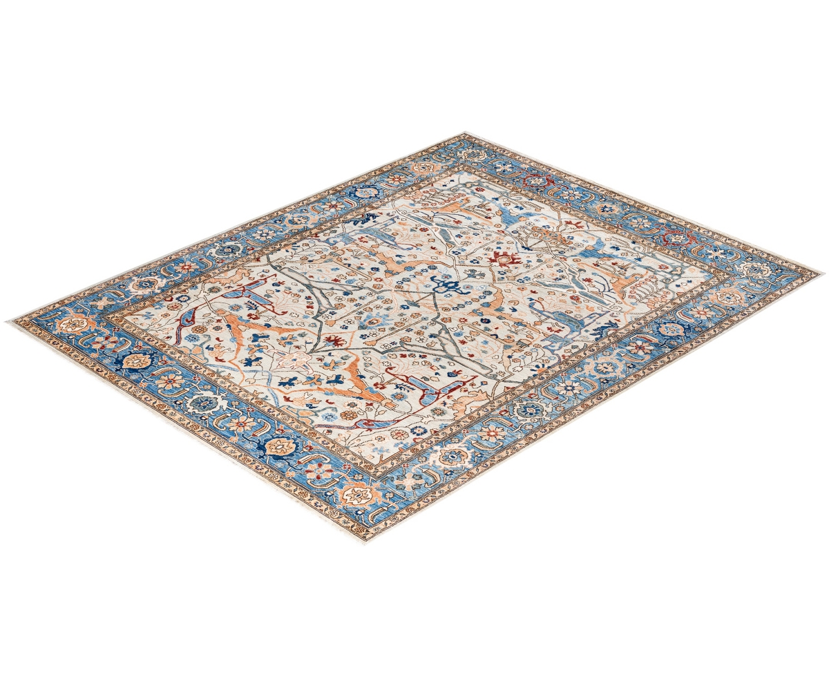 Adorn Hand Woven Rugs Serapi M0103-213 7'9"x9'9" Area Rug In White