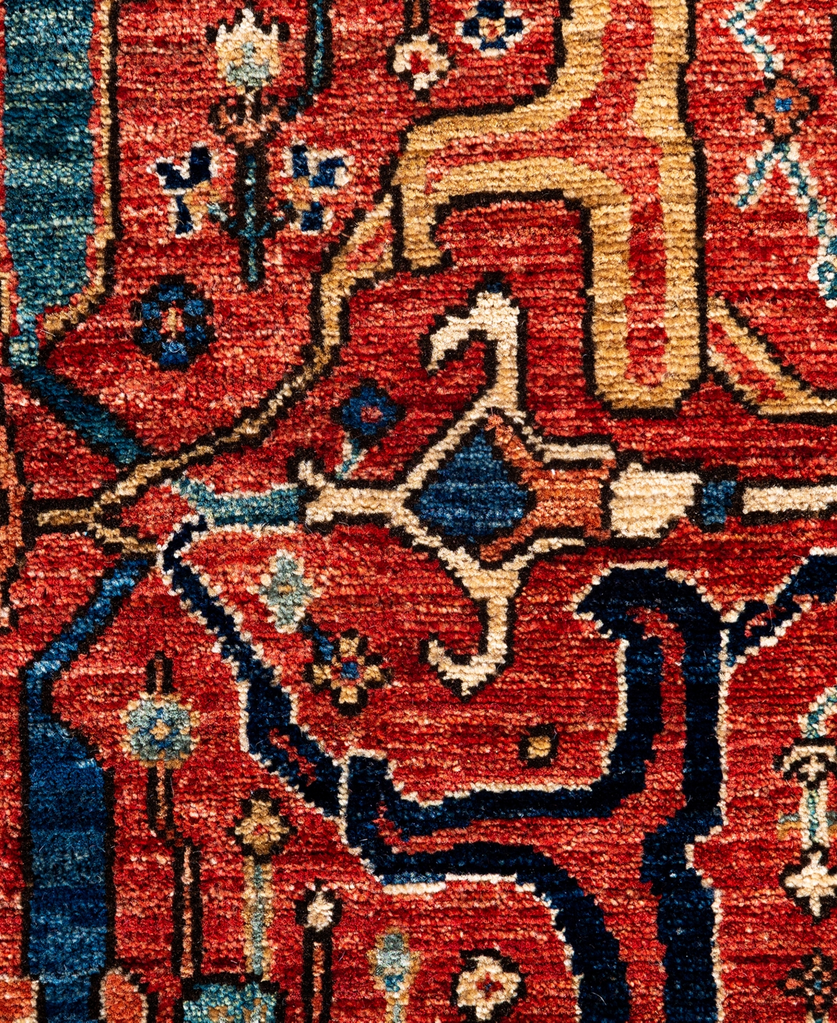 Adorn Hand Woven Rugs Serapi M0103-222 7'10"x9'10" Area Rug In Red