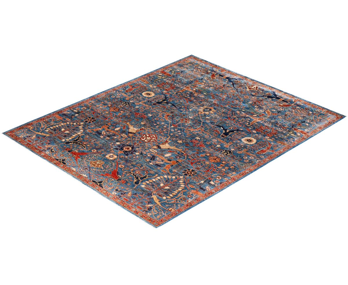 Adorn Hand Woven Rugs Serapi M0103-267 8'2"x10' Area Rug In Blue