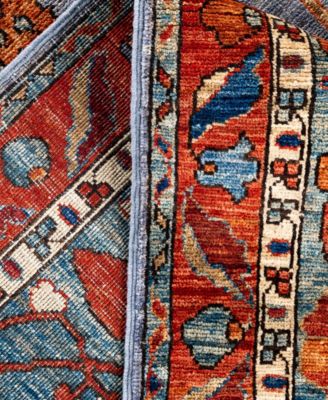 Adorn Hand Woven Rugs Serapi M0103 277 Rug Collection In Gray