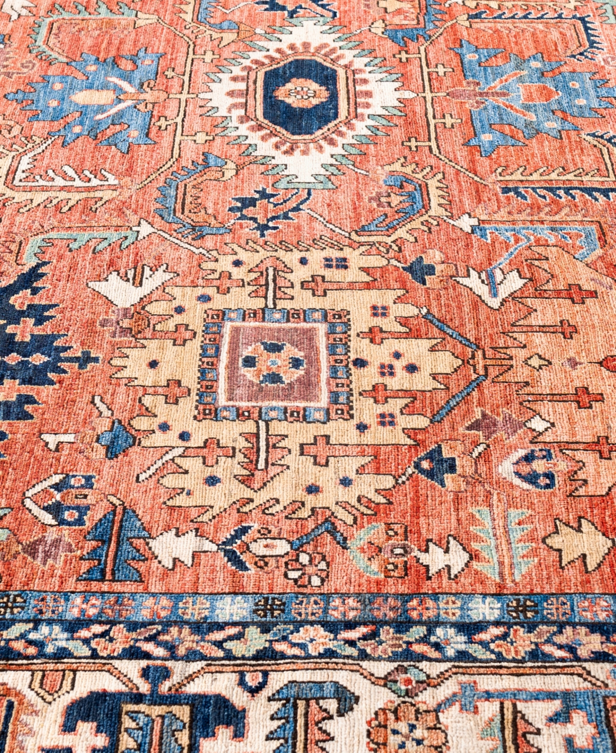 Adorn Hand Woven Rugs Serapi M0103-279 8'1"x10'3" Area Rug In Orange