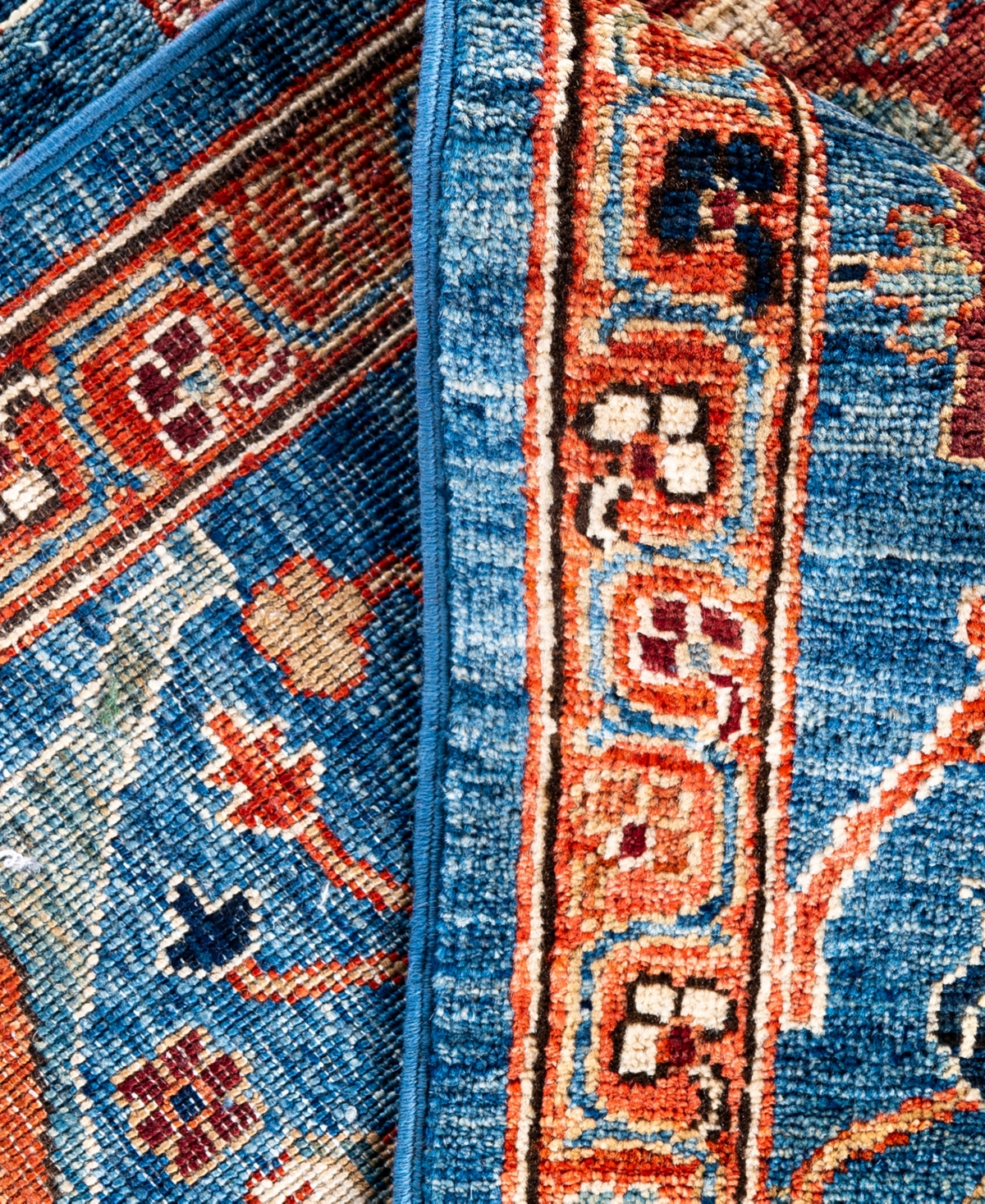 Adorn Hand Woven Rugs Serapi M0103-282 8'x9'10" Area Rug In Blue