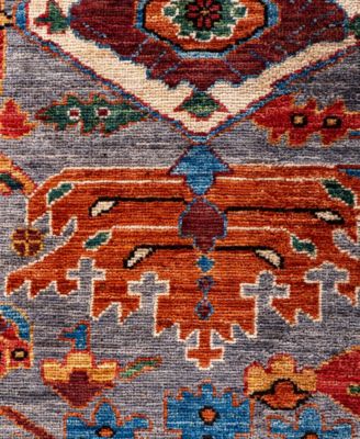 Adorn Hand Woven Rugs Serapi M0103 289 Rug Collection In Gray