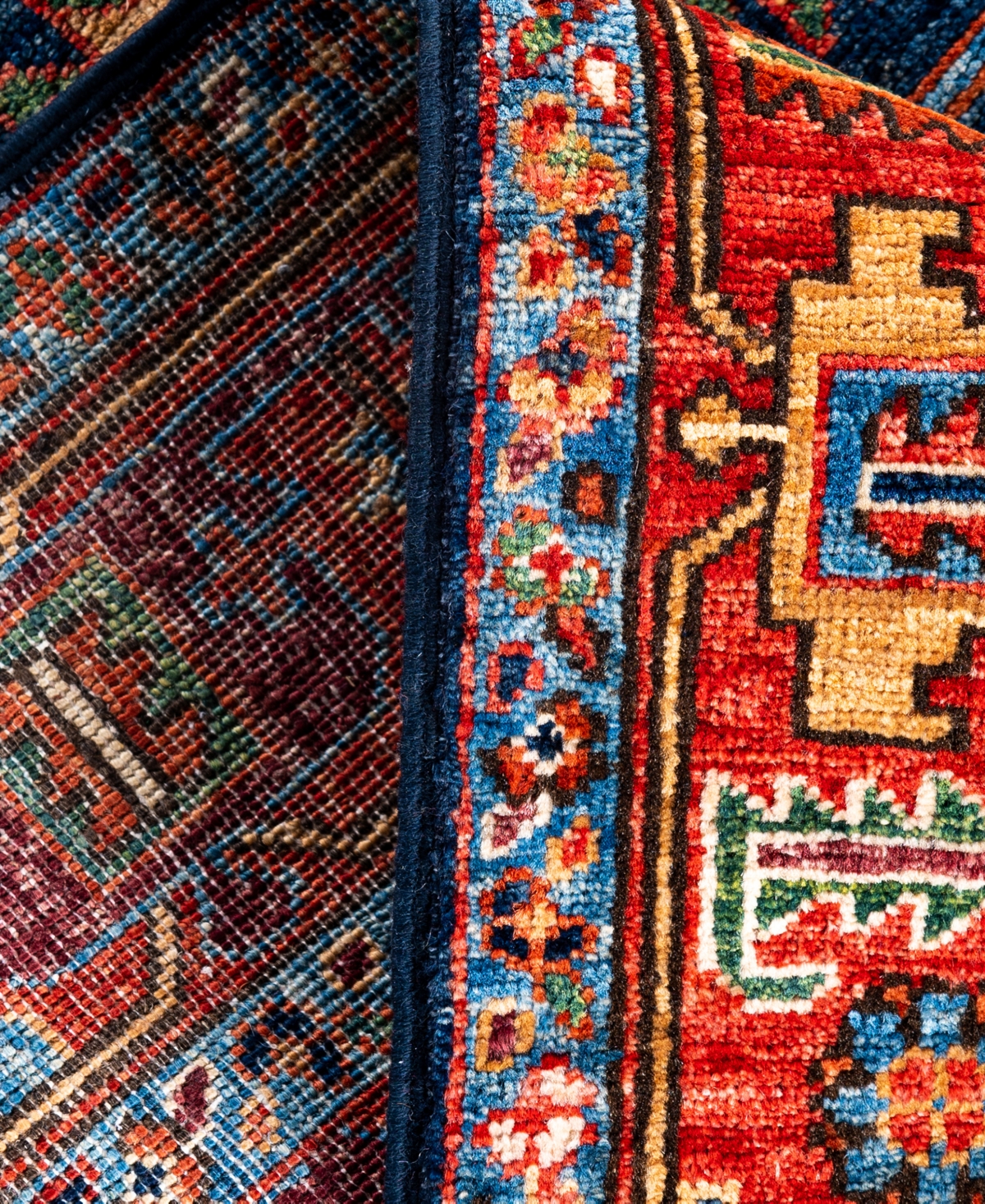 Adorn Hand Woven Rugs Serapi M0103-292 4'1"x5'9" Area Rug In Blue