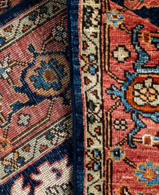 Adorn Hand Woven Rugs Serapi M0103 322 Rug Collection In Blue