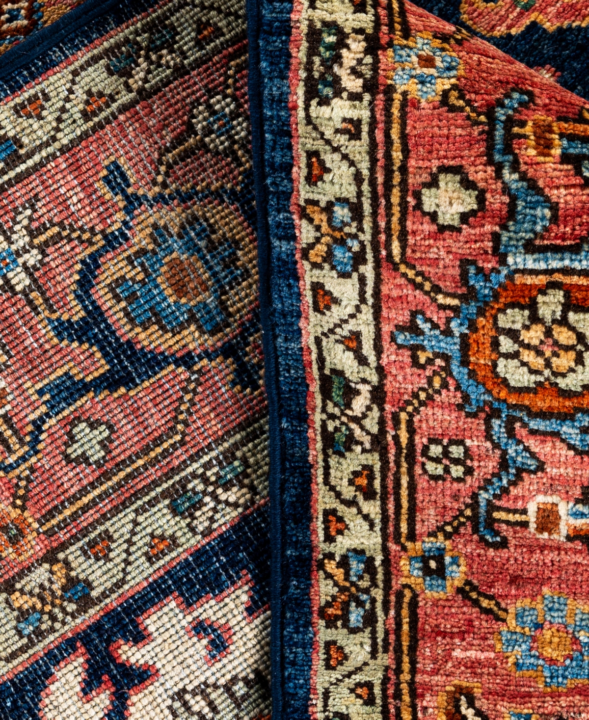 Adorn Hand Woven Rugs Serapi M0103-322 4'3"x5'10" Area Rug In Blue