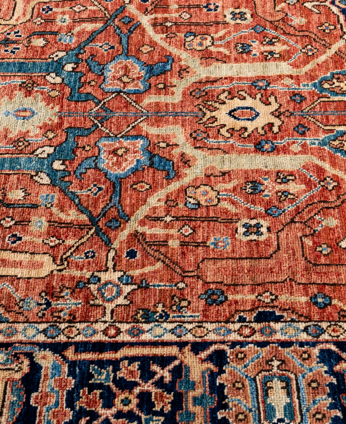 Adorn Hand Woven Rugs Serapi M0103-324 4'2"x5'8" Area Rug In Red