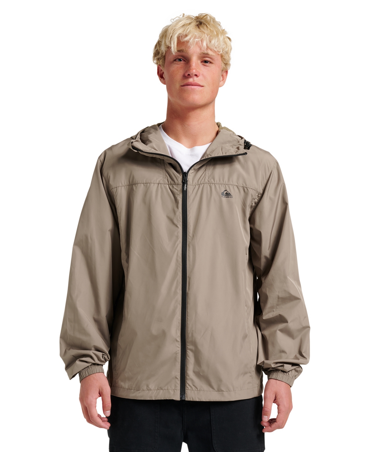 Quiksilver Men's Overcast Windbreaker Jacket In Brown