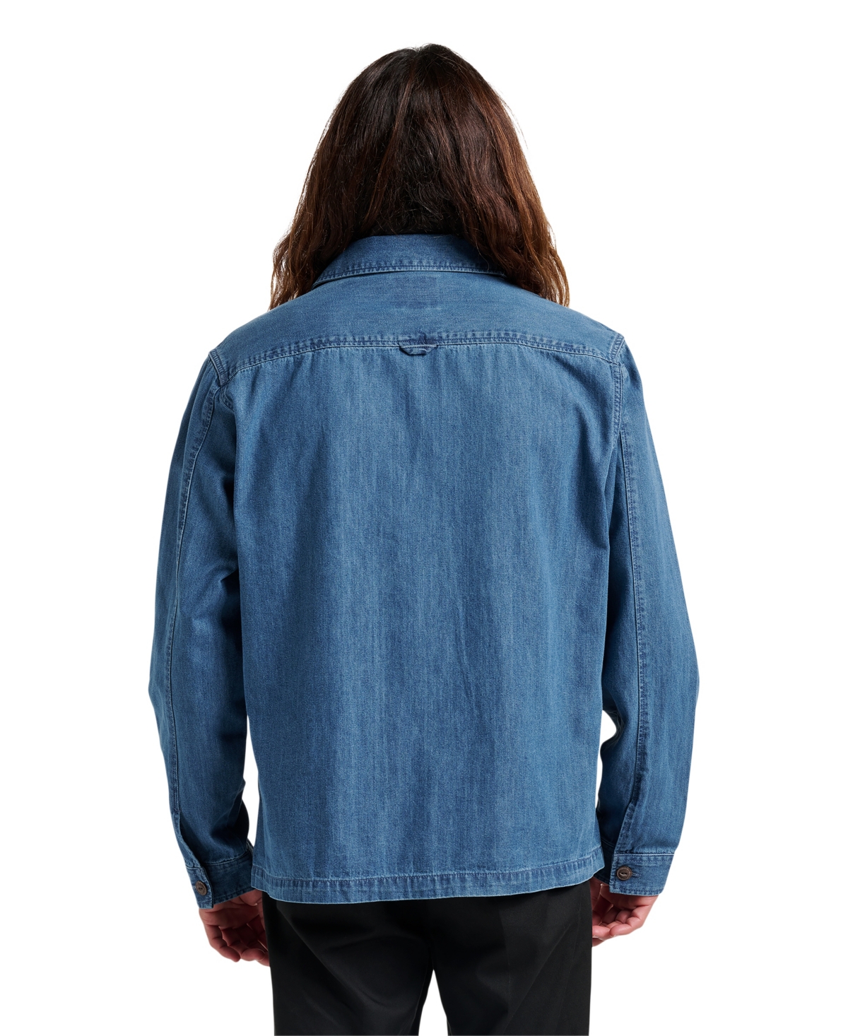 Quiksilver Denim Button-up Overshirt In Blue