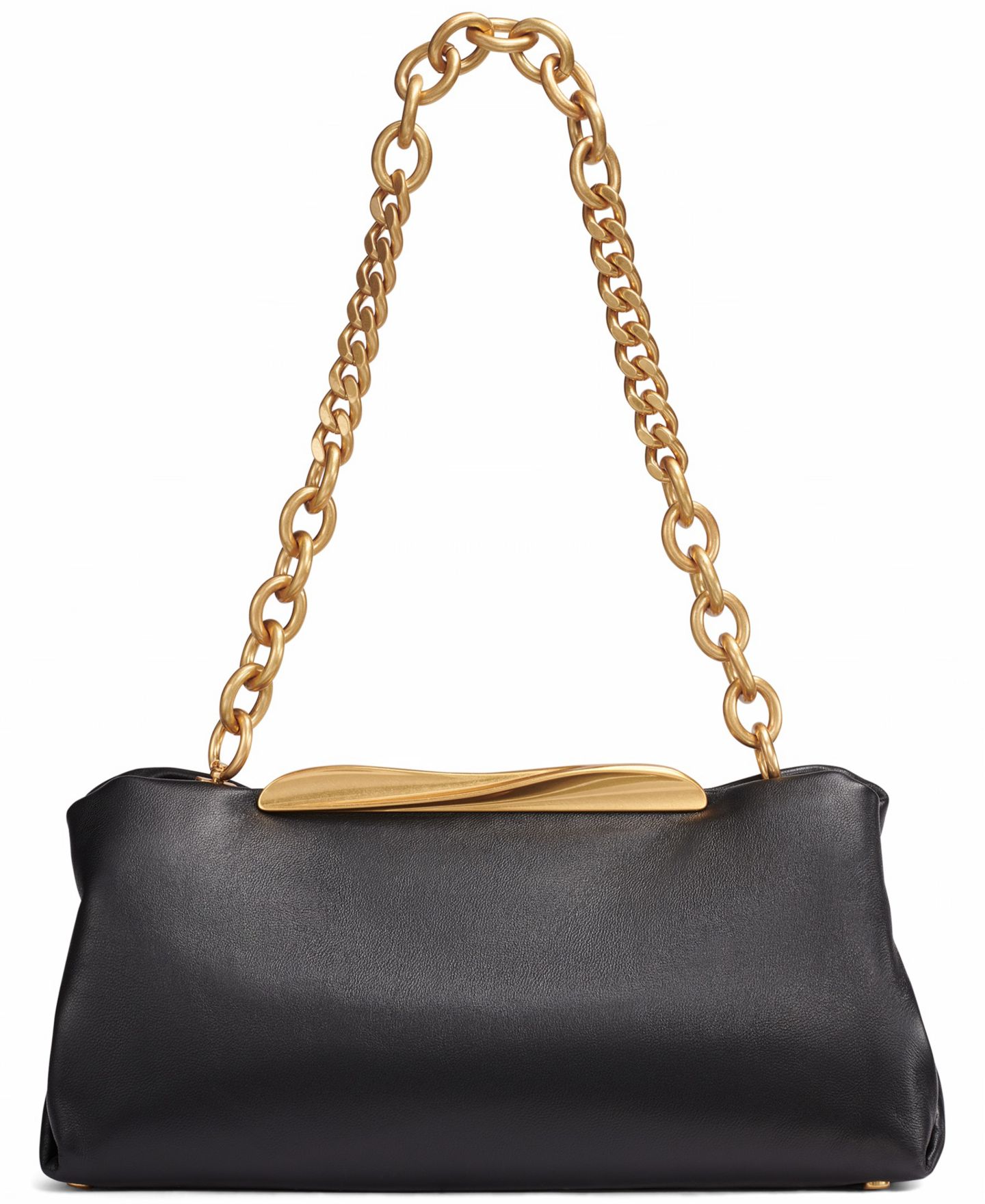 Женский клатч Donna Karan New York Poplin Clutch, цвет: Чёрный / Золотой — фото 2