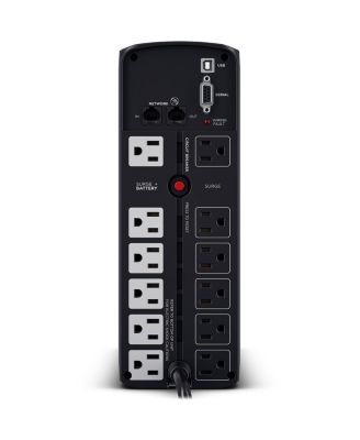 PFC Sinewave Computer Battery Backup, 1350VA 810W UPS, 10 Outlets