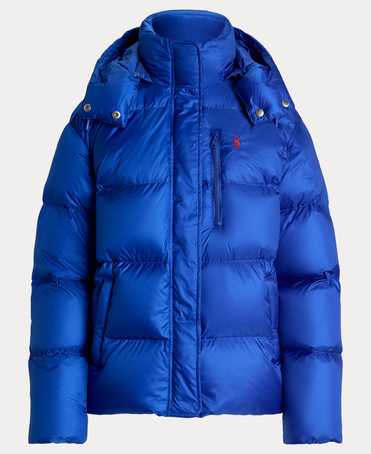 Женская куртка Polo Ralph Lauren Water-Resistant Long-Sleeve Quilt, цвет: Синий — фото 7