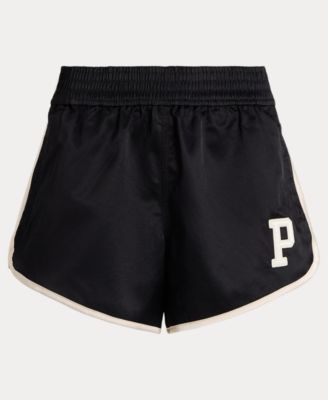 Women's Elastic Waist Logo Detail Shorts