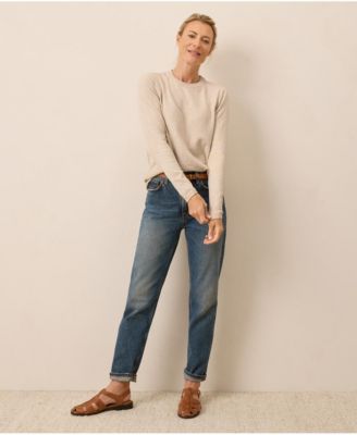 Organic Cotton Classic Fine Knit Crew Sweater