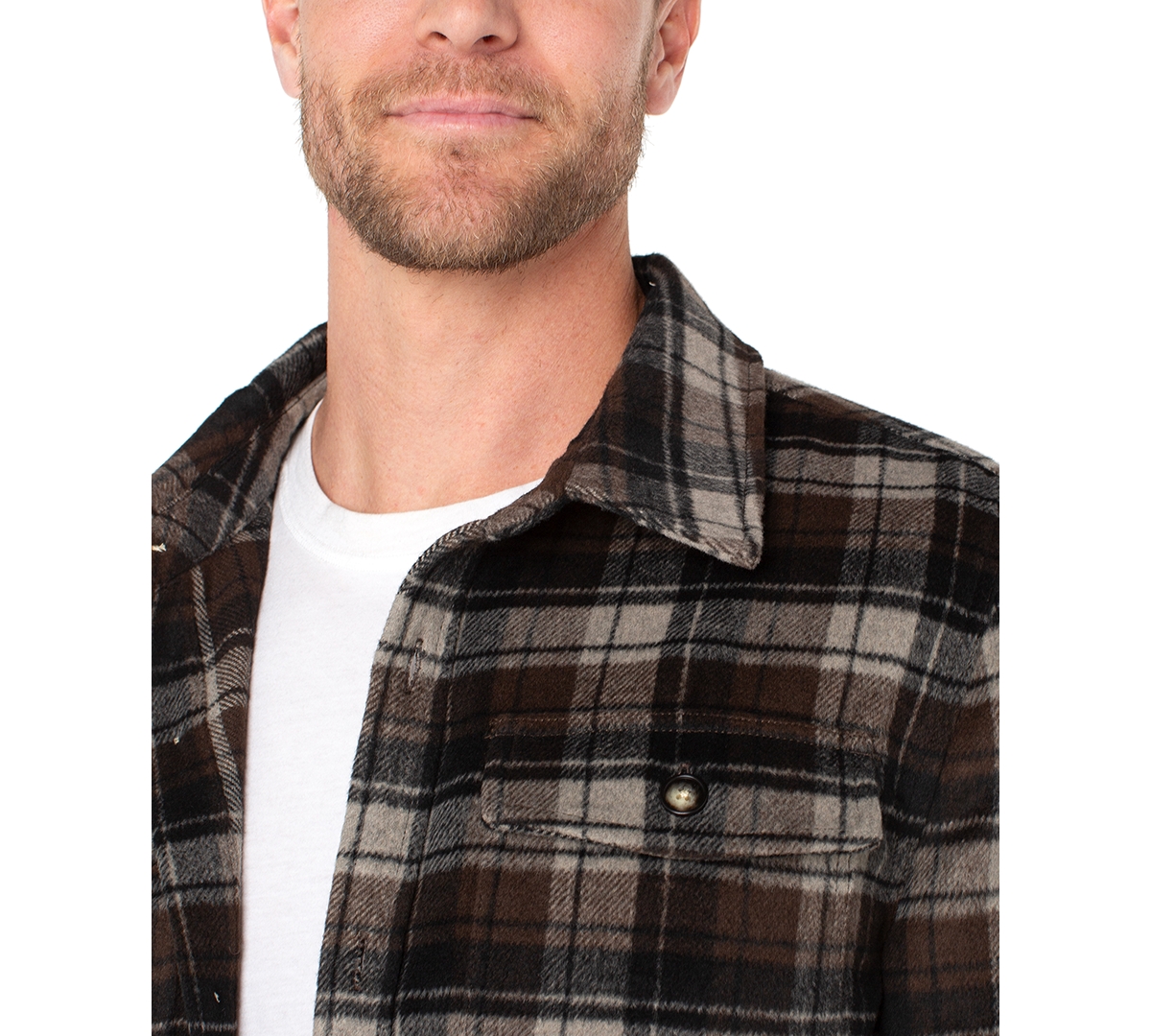 Liverpool Los Angeles Men's Regular-Fit Shirt jacket