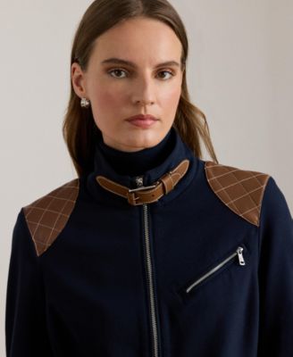 Women's Ponte Long Sleeve Moto Jacket