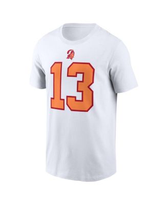 Men's Mike Evans White '76 Tampa Bay Buccaneers 50th Season Name Number T-Shirt
