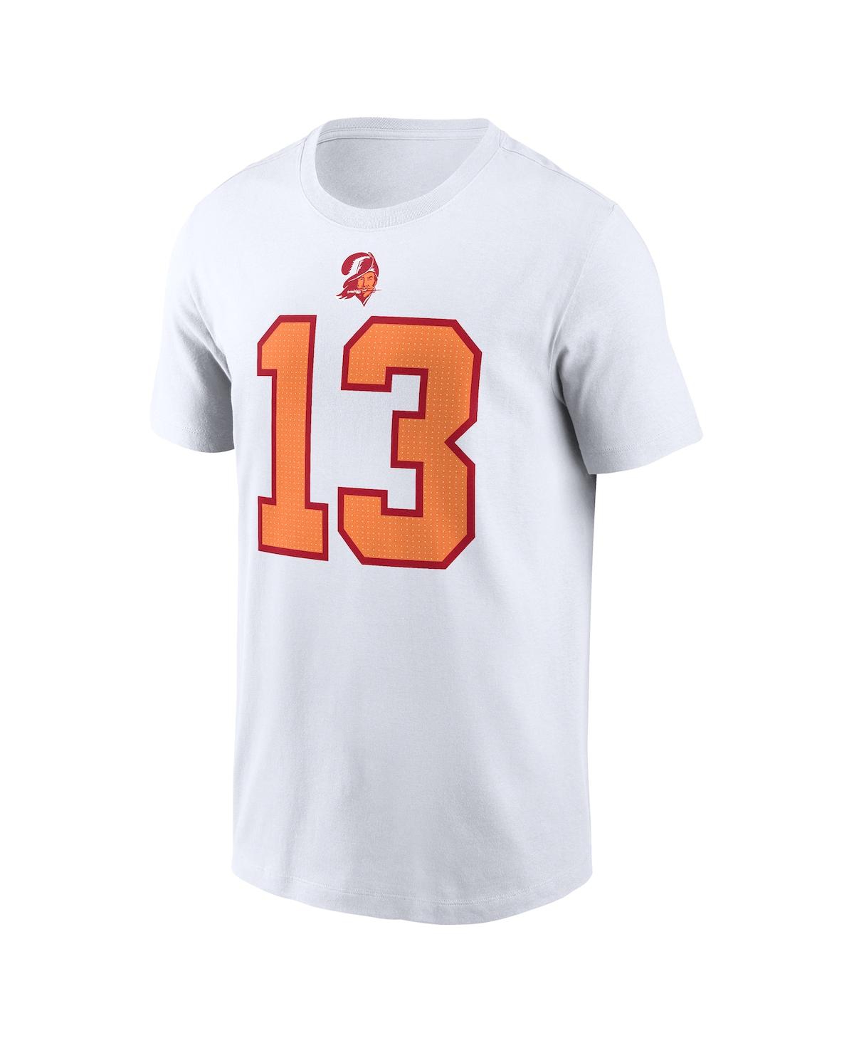 Nike Men's Mike Evans White '76 Tampa Bay Buccaneers 50th Season Name Number T-shirt In White