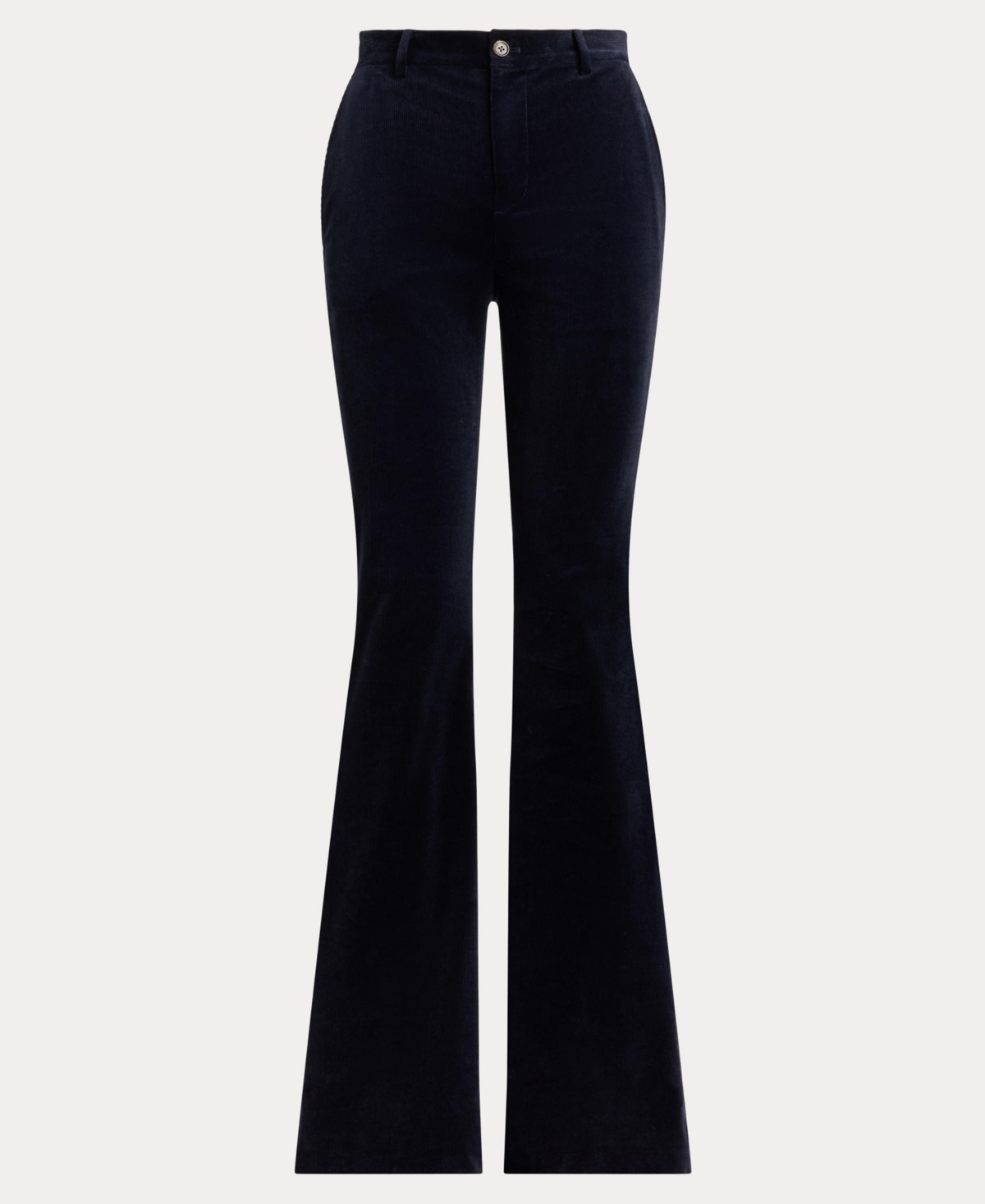 Ralph Lauren High-rise Corduroy Flare Pant In Black