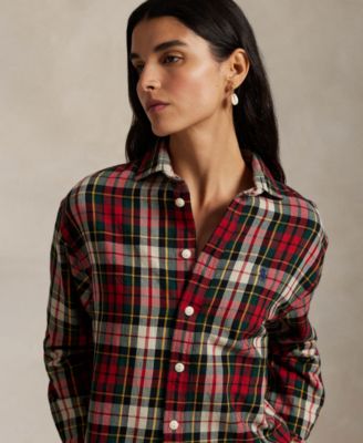 Women's Plaid Long Sleeve Shirt