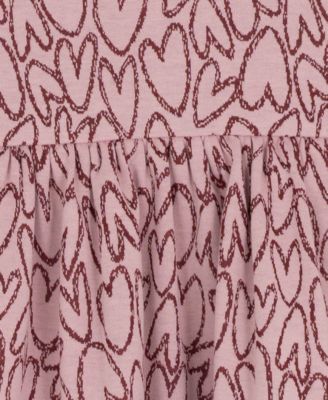 Girls' 2T-6X Heart Dress and Purse, 2-Piece Set