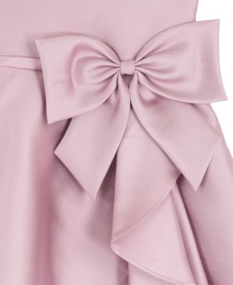 Toddler and Little Girls' Mikado Cascade Bow Dress