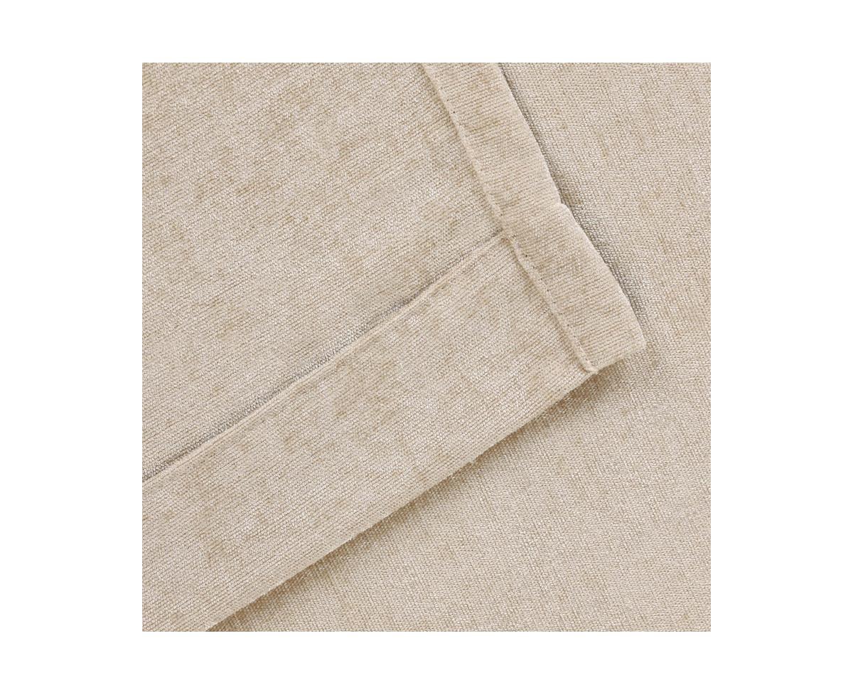 Superior Noor Chenille Semi-Blackout Machine Washable Curtains, Set of 2 Panels