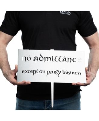 x Metalbird - The Lord of the Rings Trilogy - No Admittance Metalbird