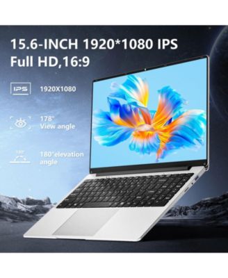 15.6 inch Laptop, Laptops with Celeron N4000, 8GB LPDDR4 256GB SSD, IPS FHD 1920x1080, WiFi+BT4.2+Mini HDMI+TF Card Slot, Traditional Laptop Computer