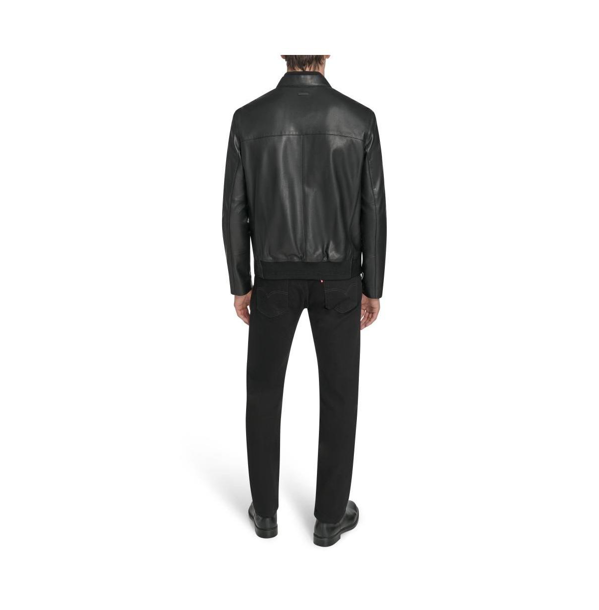 Andrew Marc Black Label Men's Weston Leather Jacket In Black