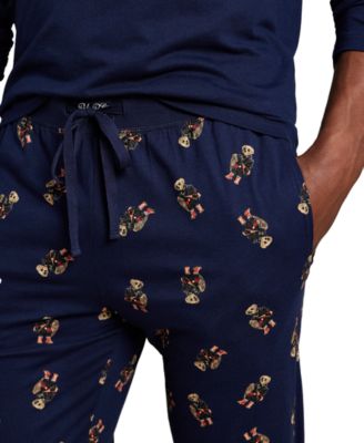 Men's 2-Piece Long Sleeve Crew T-Shirt and Joggers Pajama Set