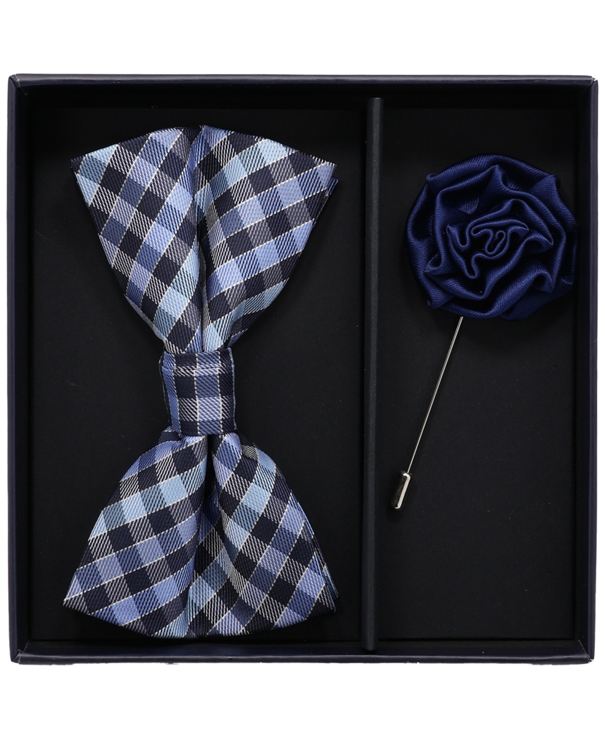 Ben Sherman Men'sâ 2-piece Bow Tie And Lapel Pin Box Set In Blue