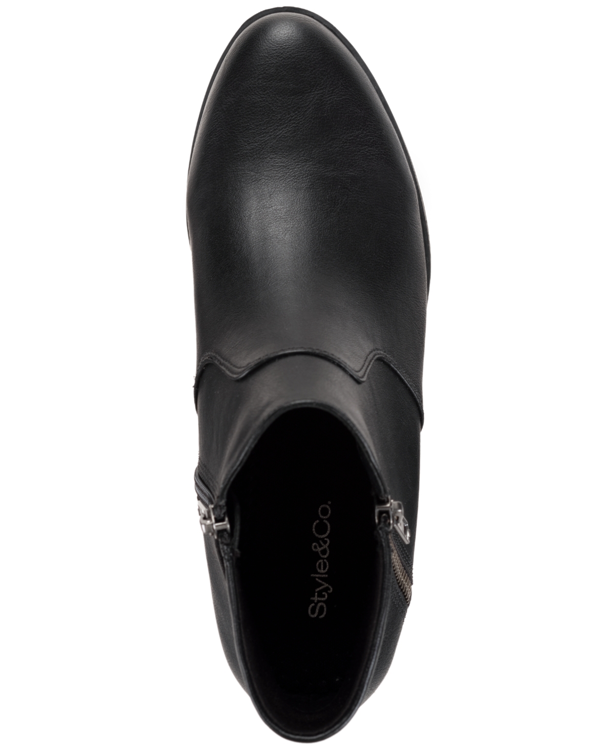 Style & Co Women's Ameliaa Block Heel Booties, Macy's Exclusive In Black