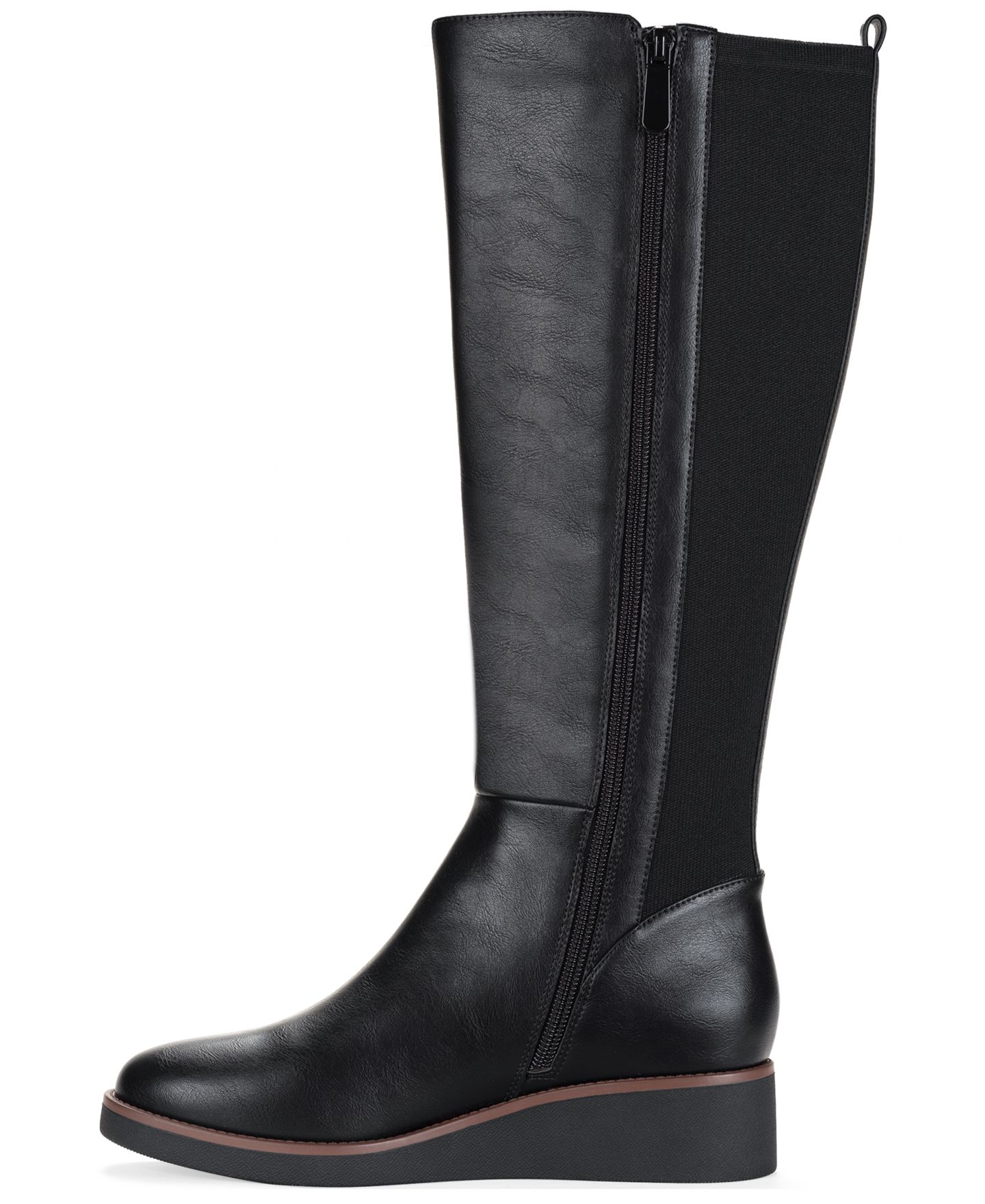 Женские ботинки Style & Co Cyruss Wedge Tall, цвет: Чёрный — фото 6