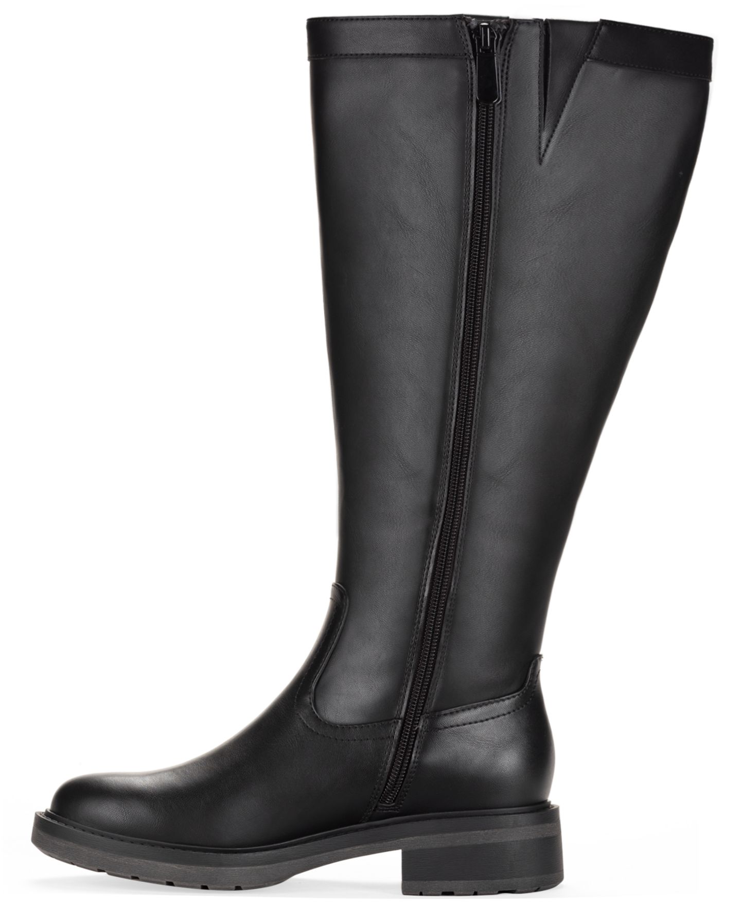 Женские ботинки Style & Co Terryy Riding Boots, Regular & Wide Calf, цвет: Чёрный — фото 6