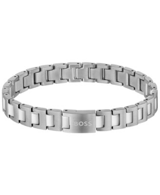 Hugo Boss Candor Ionic Plated Thin Gold Stainless Steel Bracelet - Silver-tone 130$