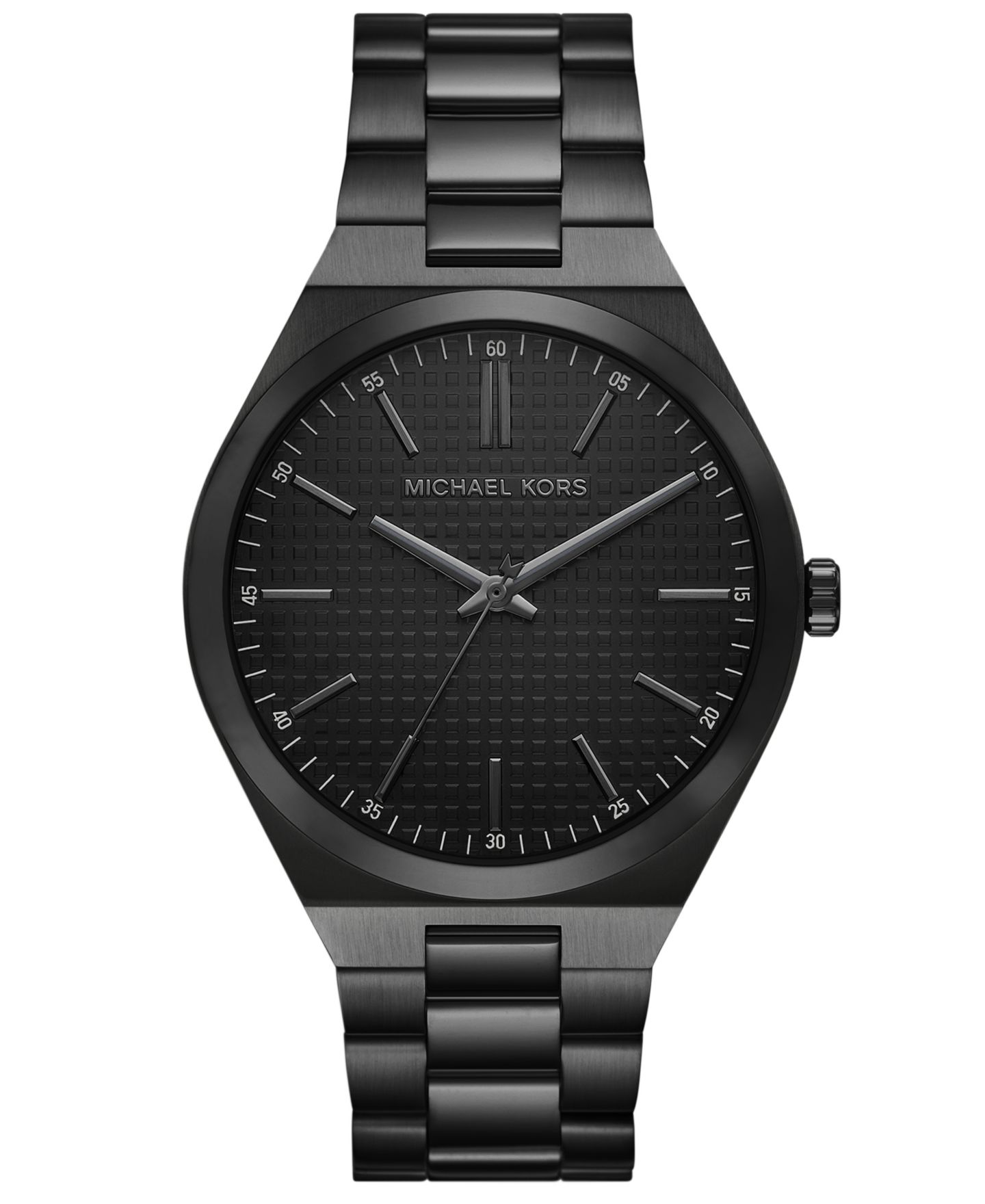 Мужские часы Michael Kors Lennox Three-Hand Black IP Stainless Steel Watch, 43mm — фото 1