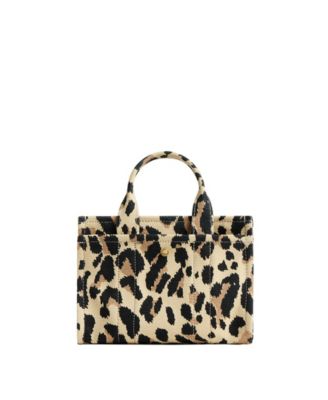 Cargo Mini Canvas Leopard Print Tote Bag 20