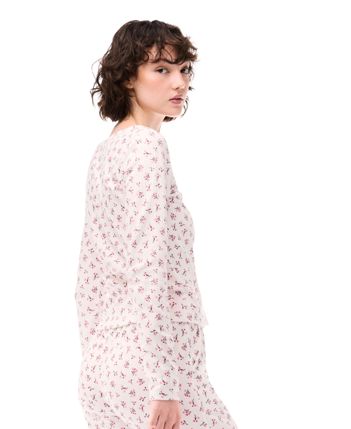 Gap Women's Floral Print Cardigan In Pink