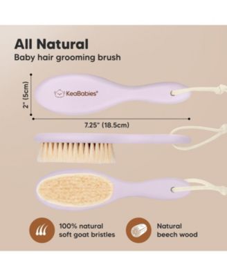 Baby Hair Brush, Oval Cradle Cap Brush, Soft Baby Brush for Infant, Newborn Hairbrush for Girls, Boys, Baby Scalp Brush