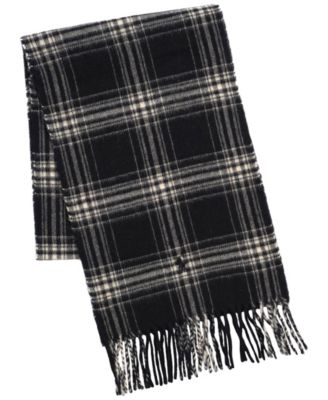 Men's Cashmere Blend Plaid Scarf