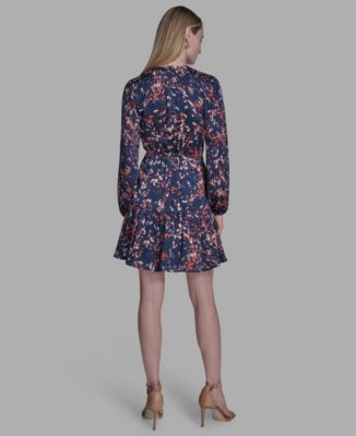 Women's V-Neck Floral Shift Dress