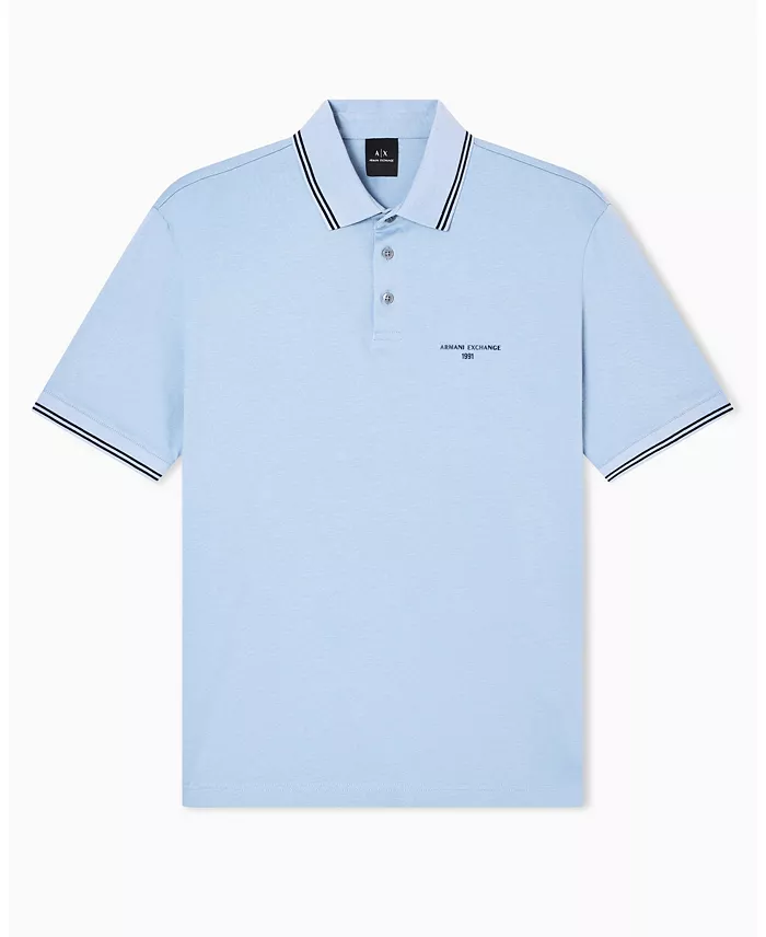 Men's Jersey Collar Tipping Polo Shirt - thumbnail 5