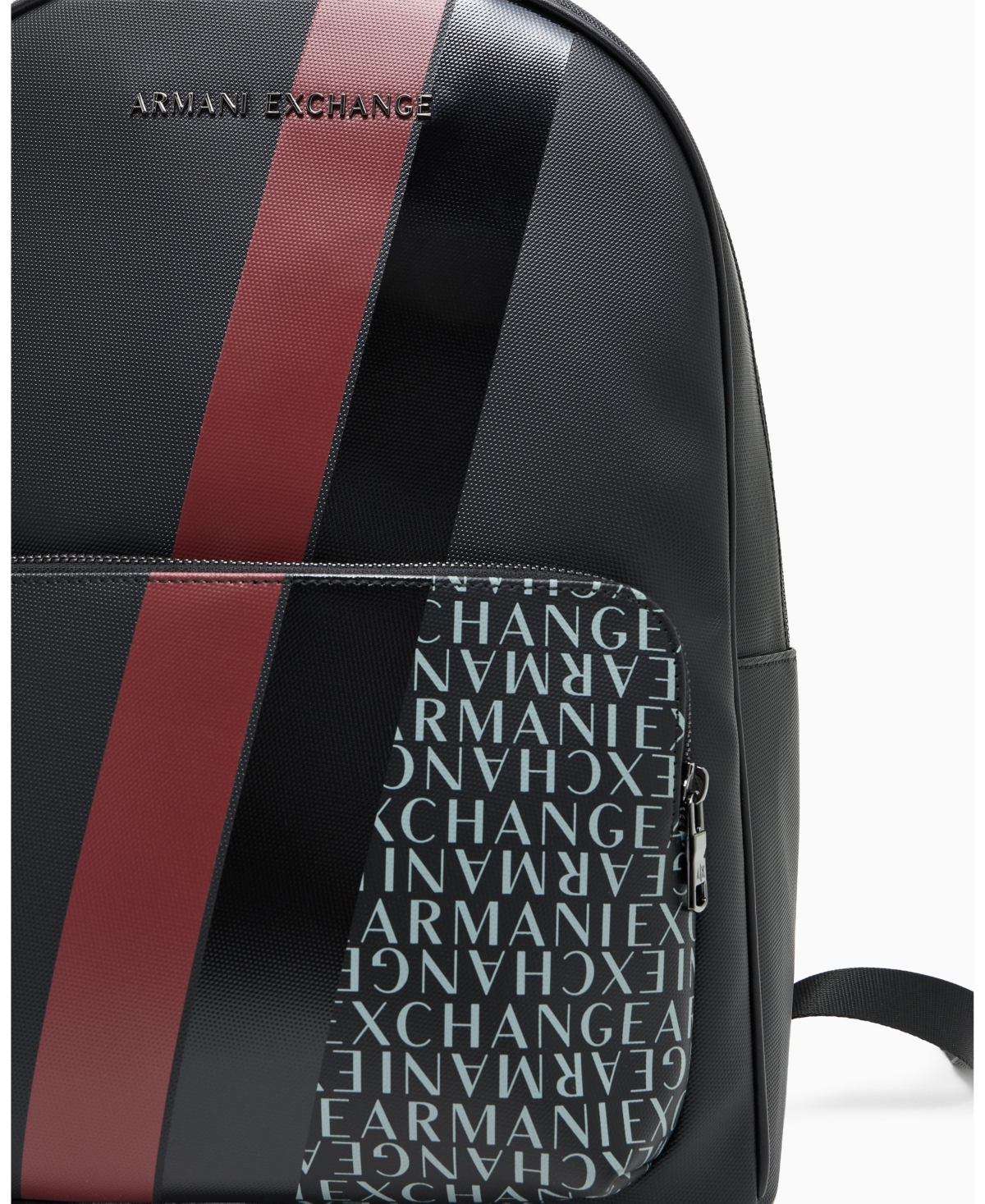 A|X Armani Exchange Men's Striped Logo Details Backpack