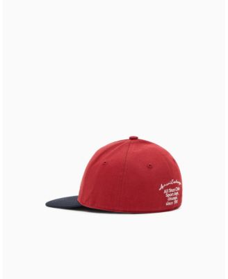 Men's Color Block Wording Cap