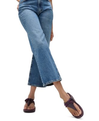 Women's Lulu Glitz-Bow Leather Toe-Post Sandals