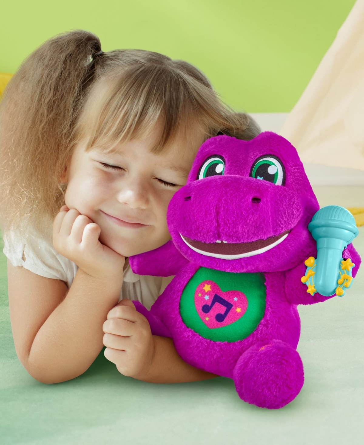 Barney 's World Sing Along  Plush Toy In Multi