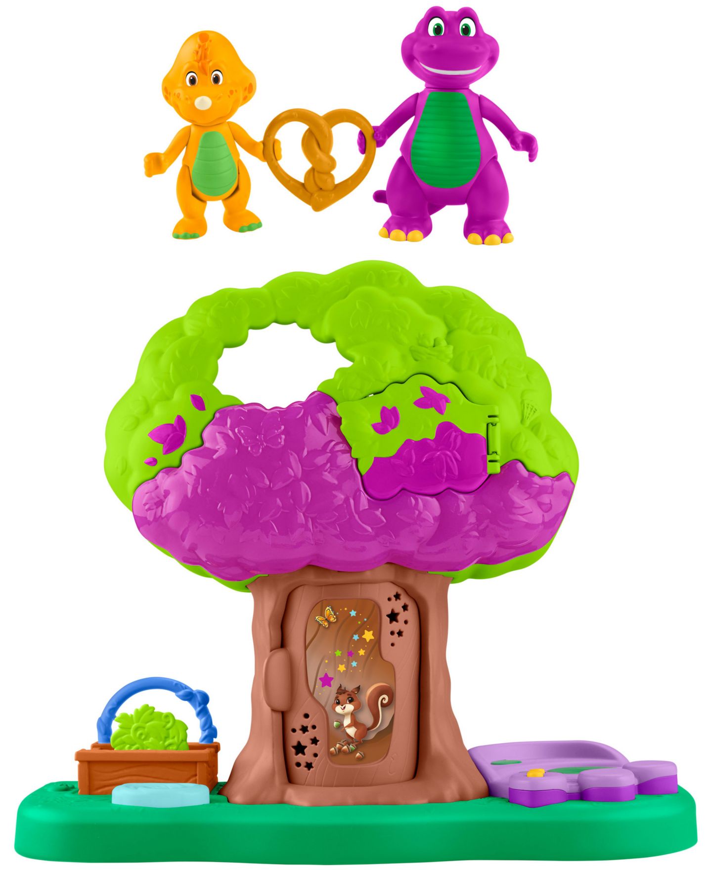 Детский игровой набор Barney Treehouse Lights & Sounds 4-Piece Playset, Ages 3+ — фото 6