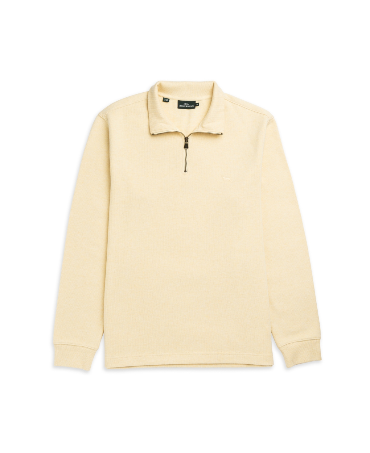 Rodd & Gunn Alton Ave Quarter Zip Sweater In Yellow