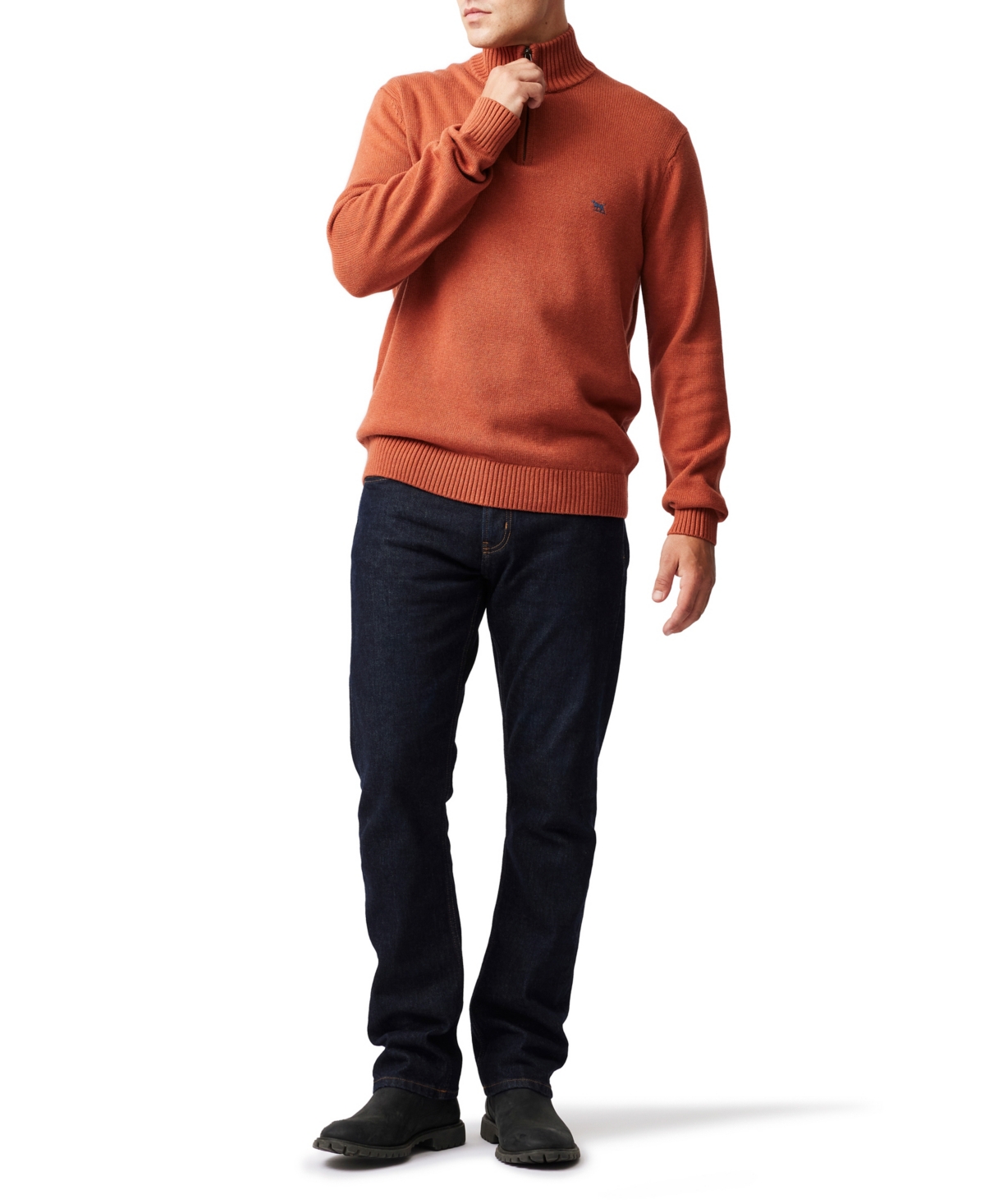 Rodd & Gunn Men's Merrick Bay Quarter-zip Sweater In Brown